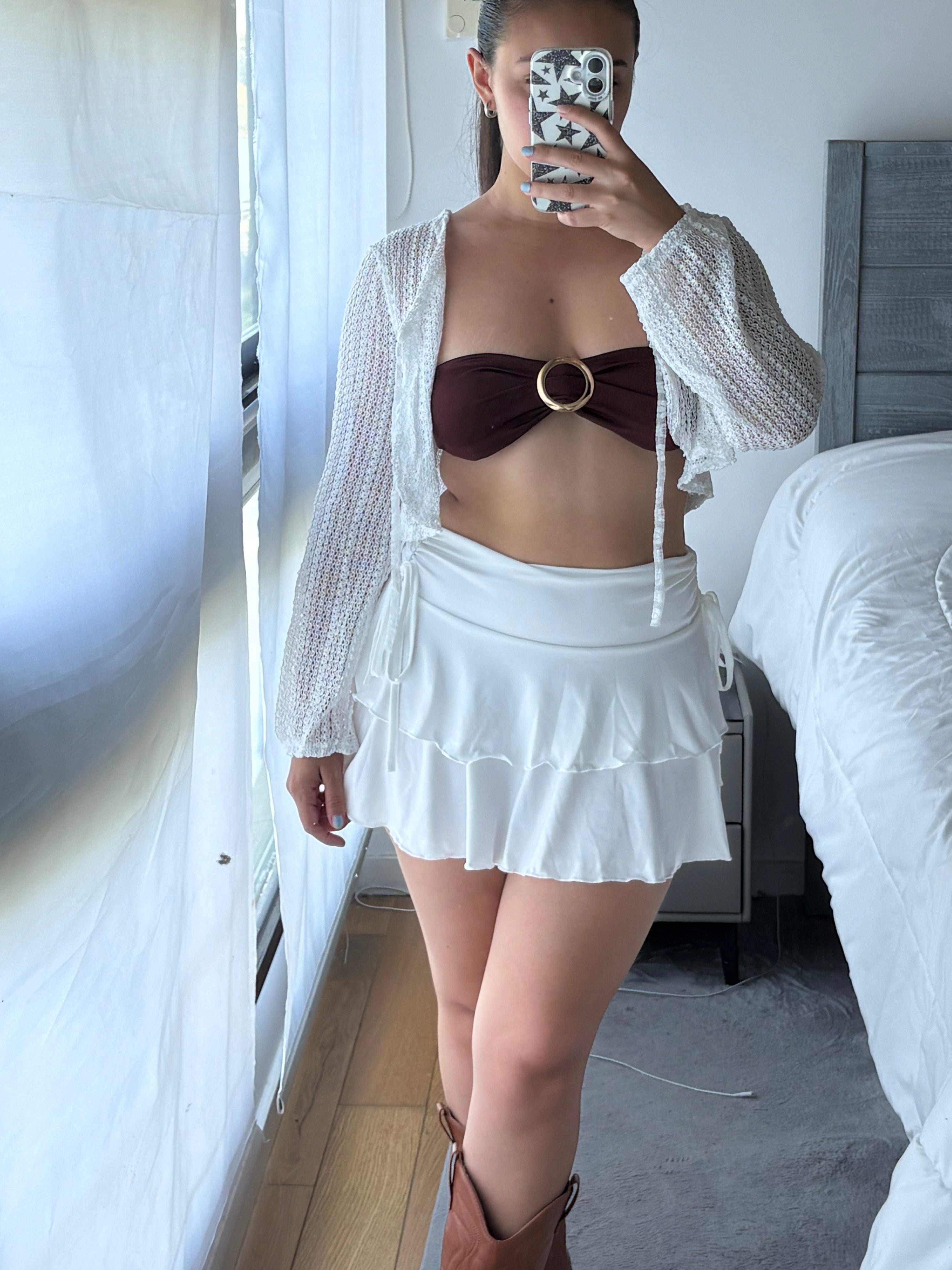 Pollera Blanca Aura