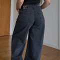Wide Leg Star Negro