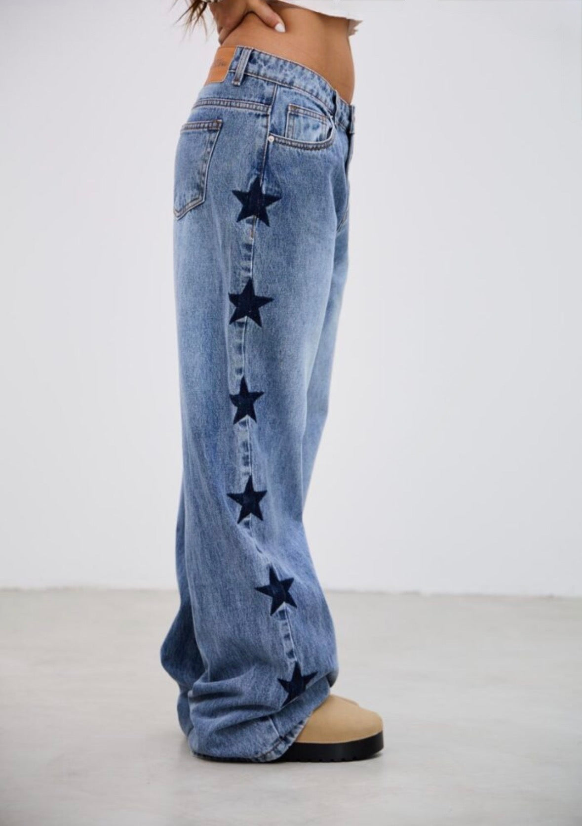 Jean Wide Leg Tiro Bajo Star