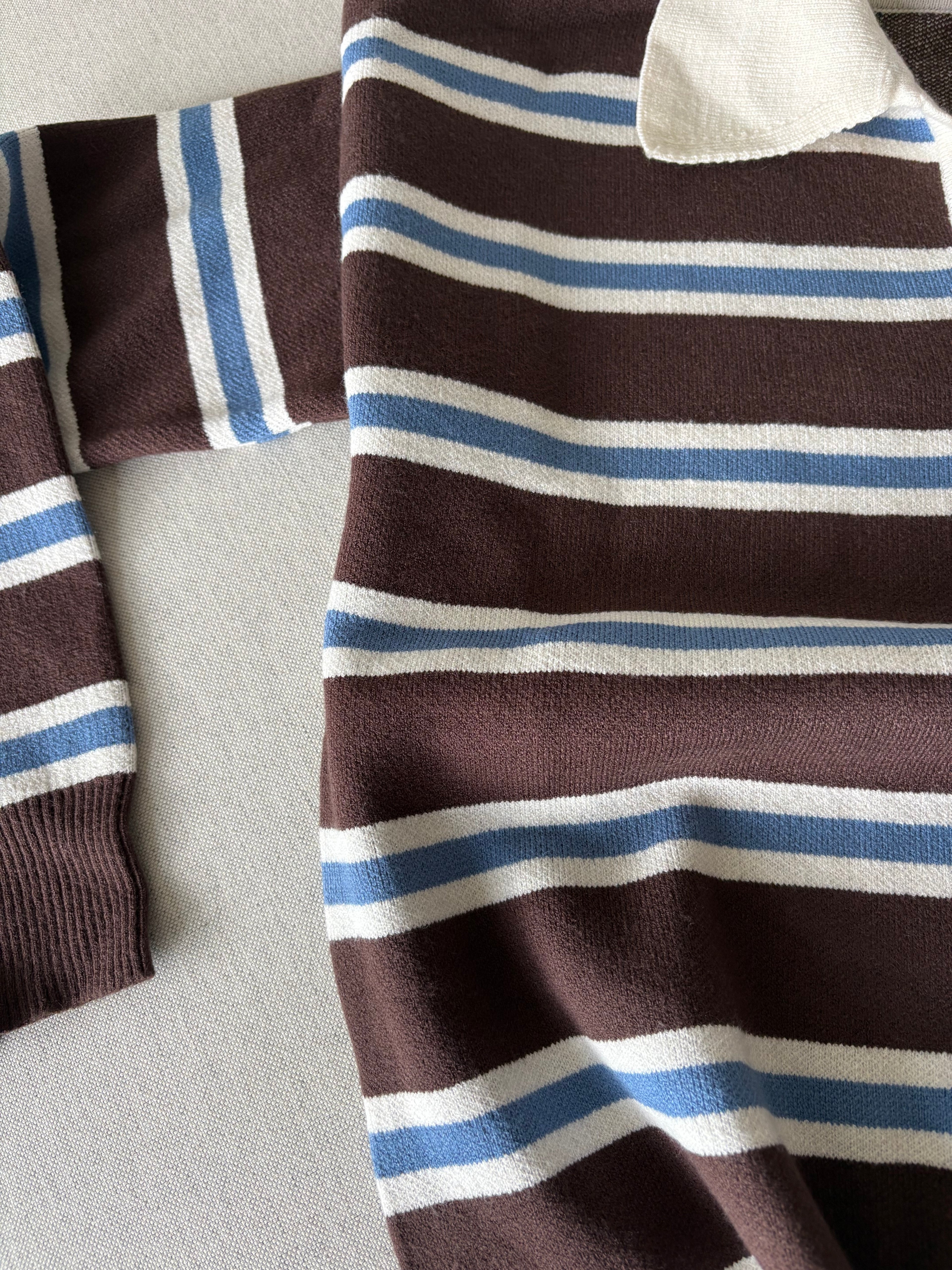 Sweater Polo Rayado Vintage