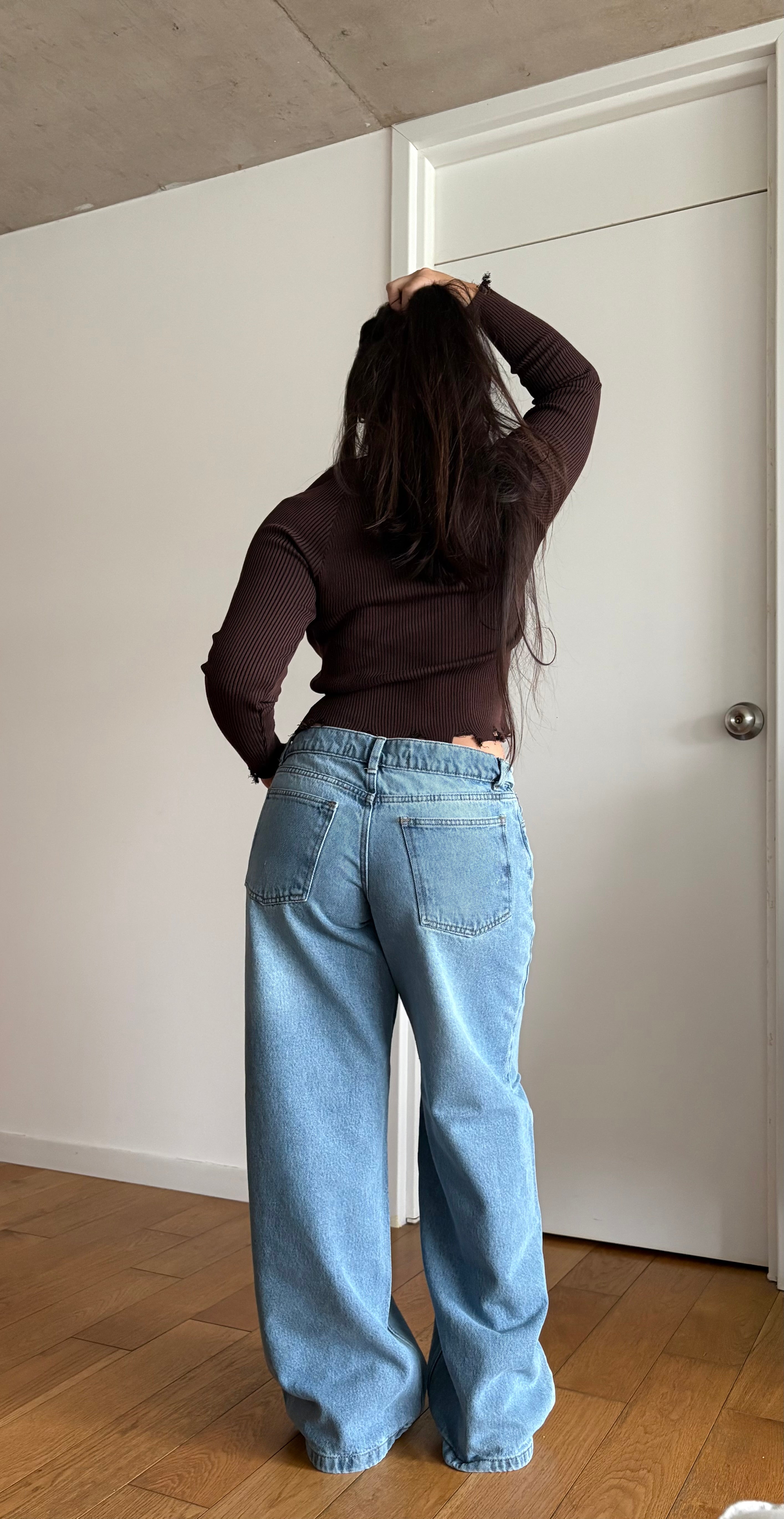 Wide Leg Low Rise Celeste