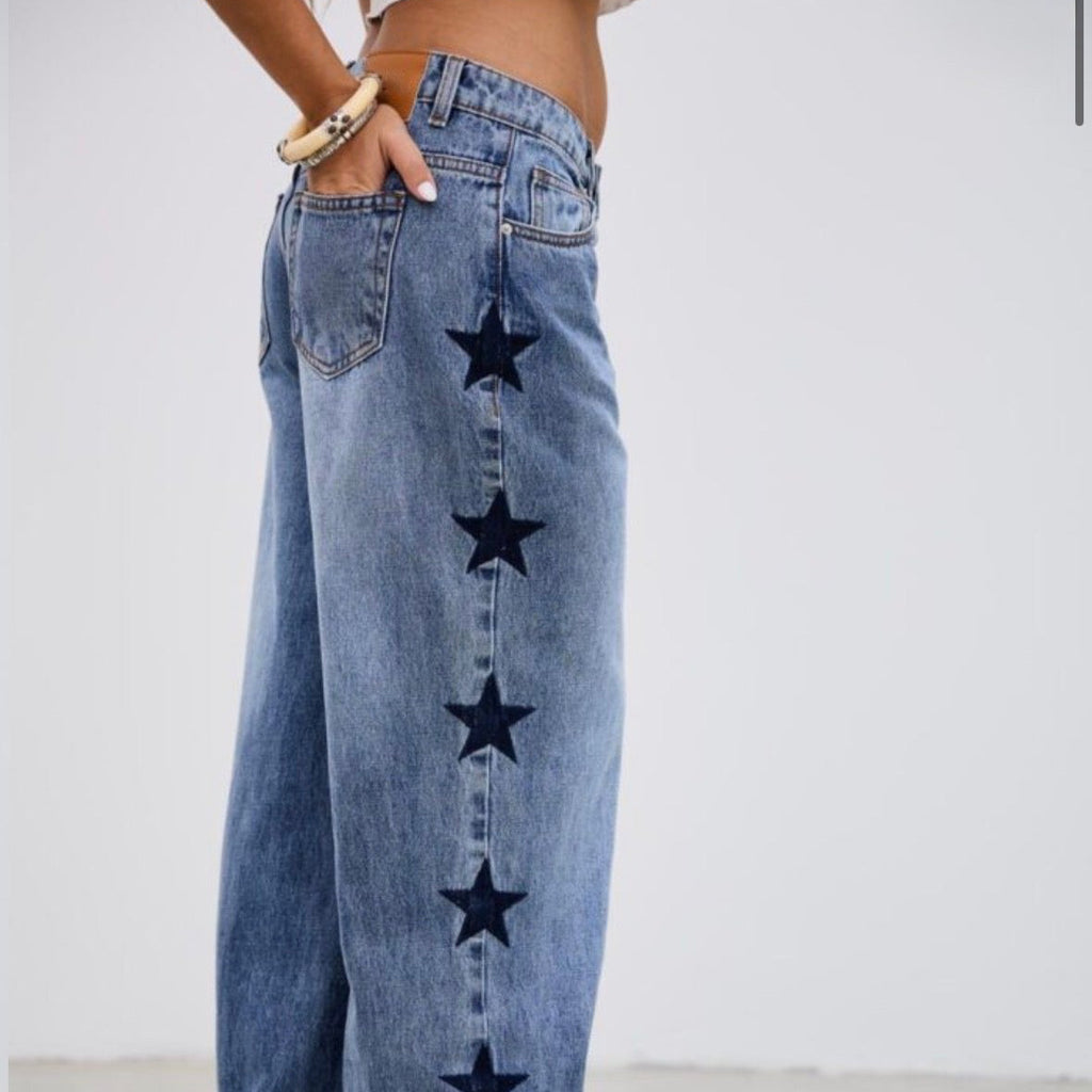 Jean Wide Leg Tiro Bajo Star