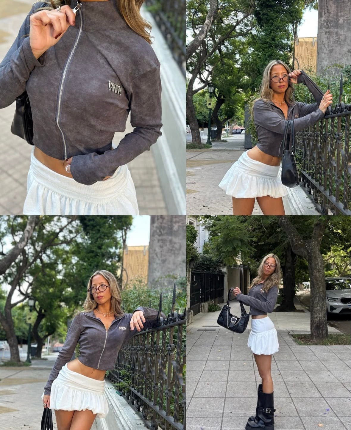 Campera trendy Gris