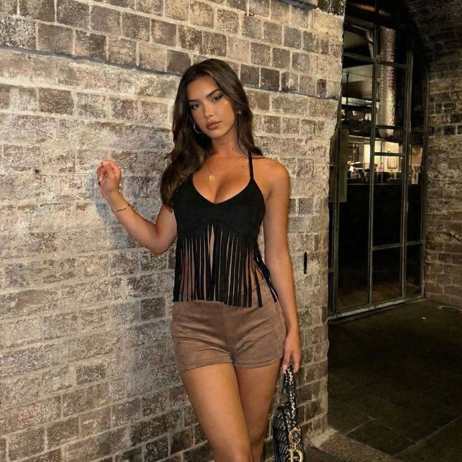 Top Boho Gamuza