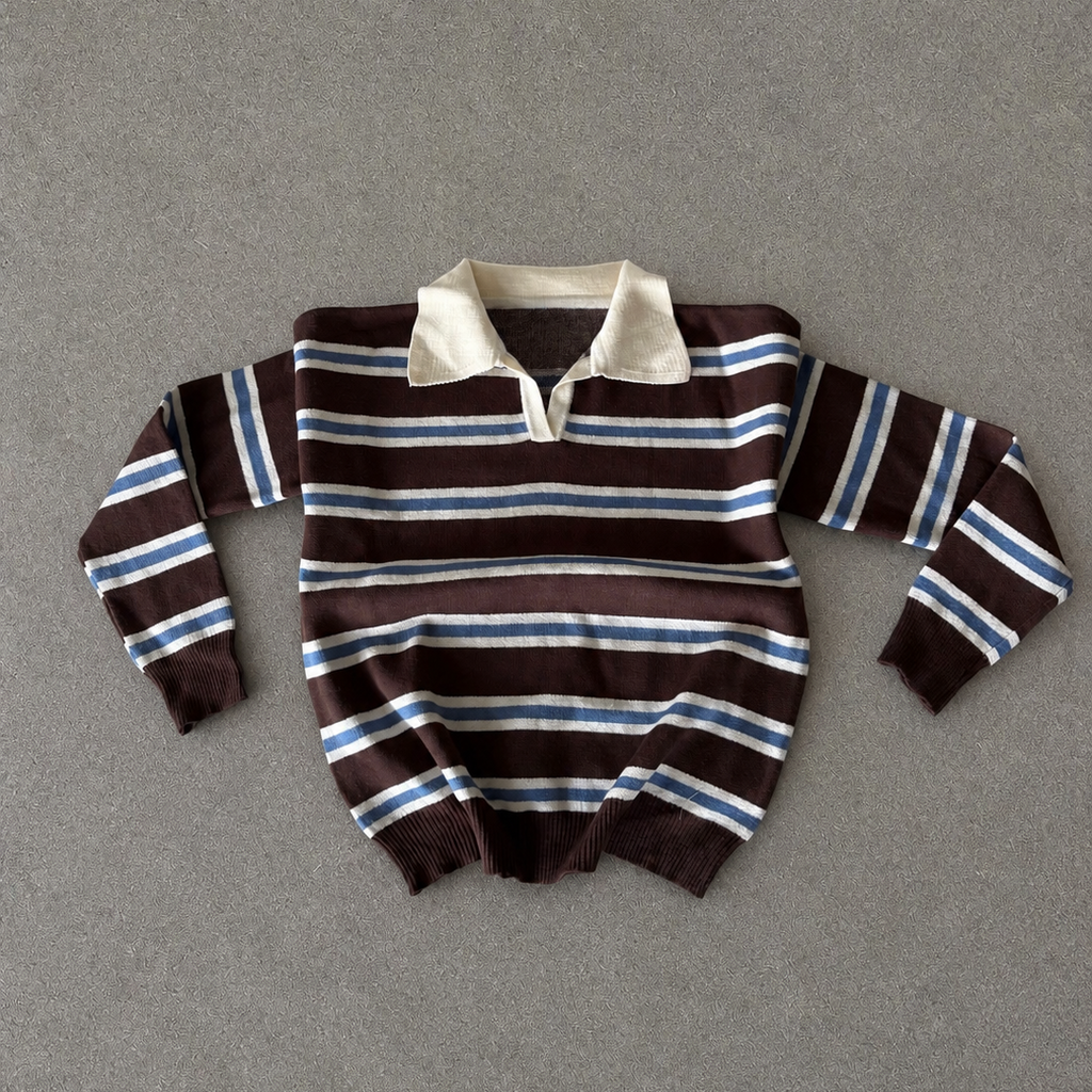 Sweater Polo Rayado Vintage
