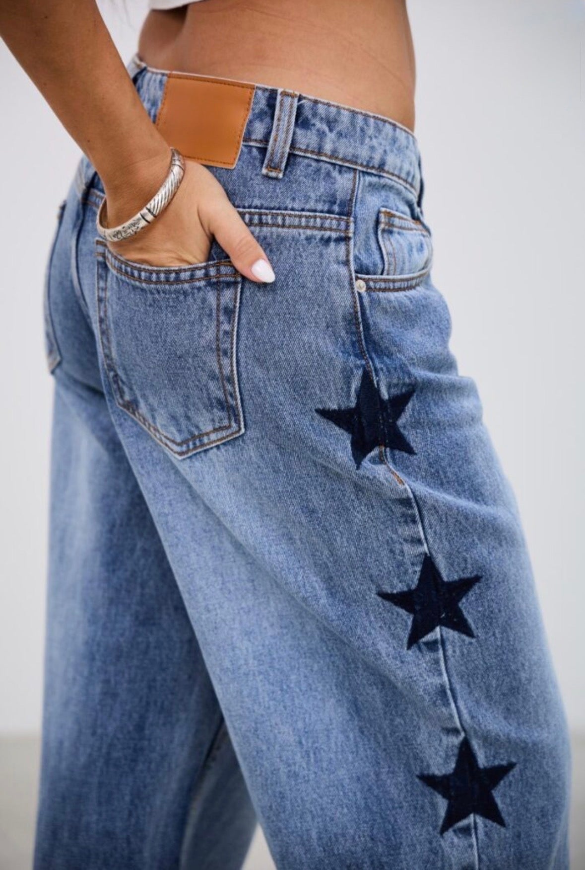 Jean Wide Leg Tiro Bajo Star
