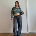Wide Leg Midnight Tiro Bajo