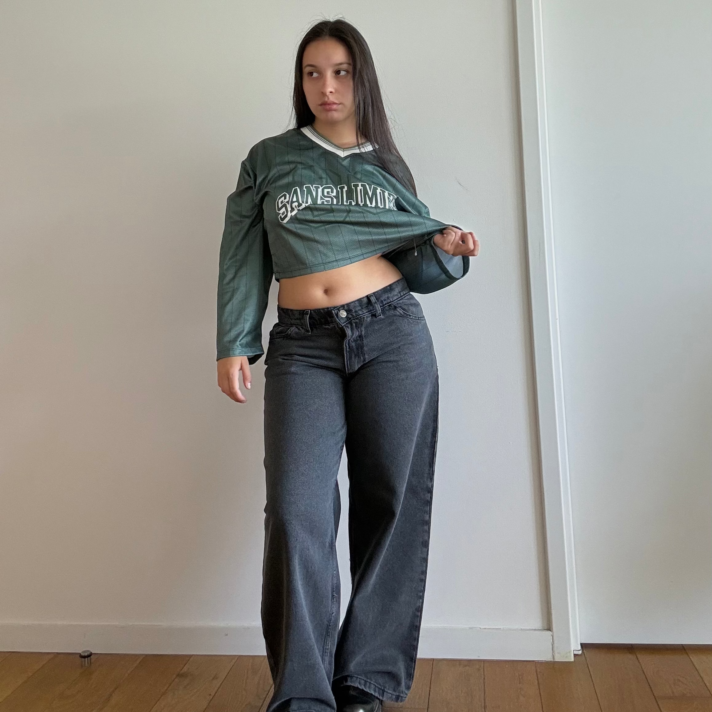 Wide Leg Midnight Tiro Bajo