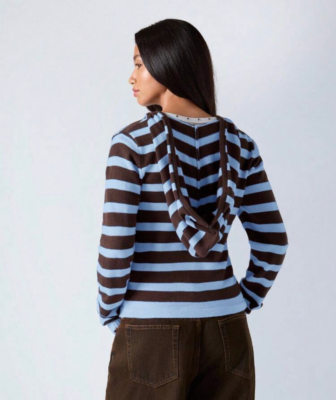 Campera Hoodie Mocha Blue