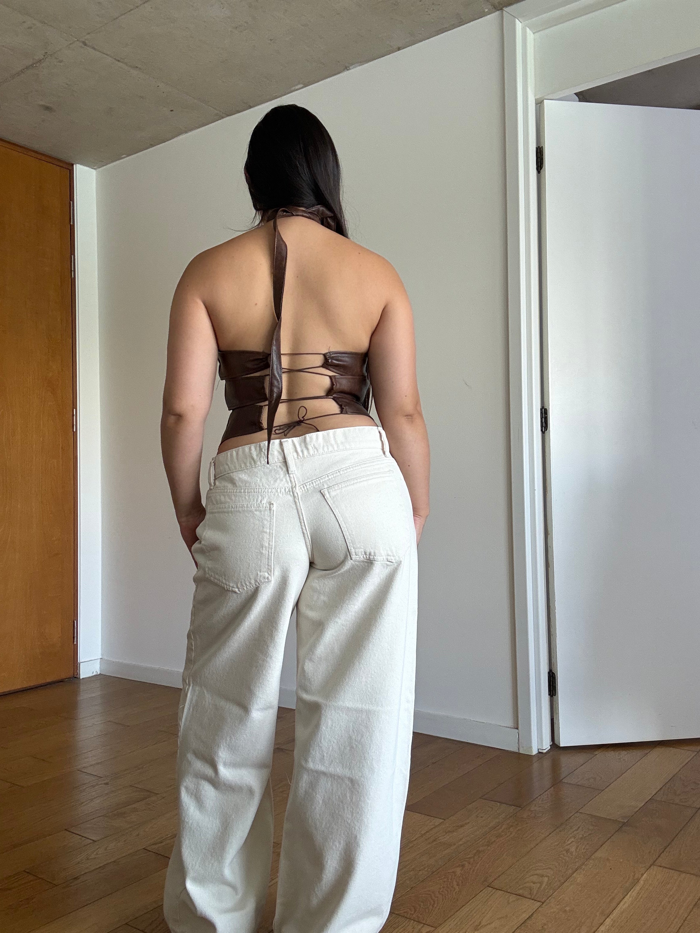 Wide Leg Bone Tiro Bajo