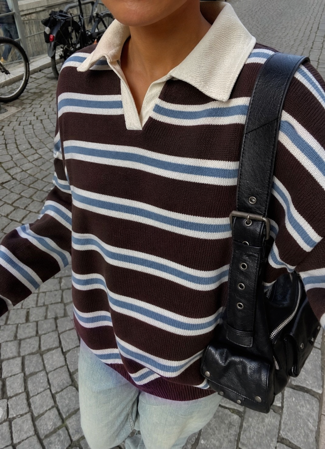Sweater Polo Rayado Vintage