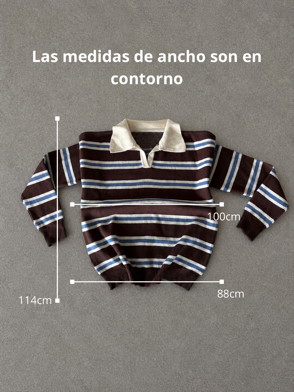 Sweater Polo Rayado Vintage