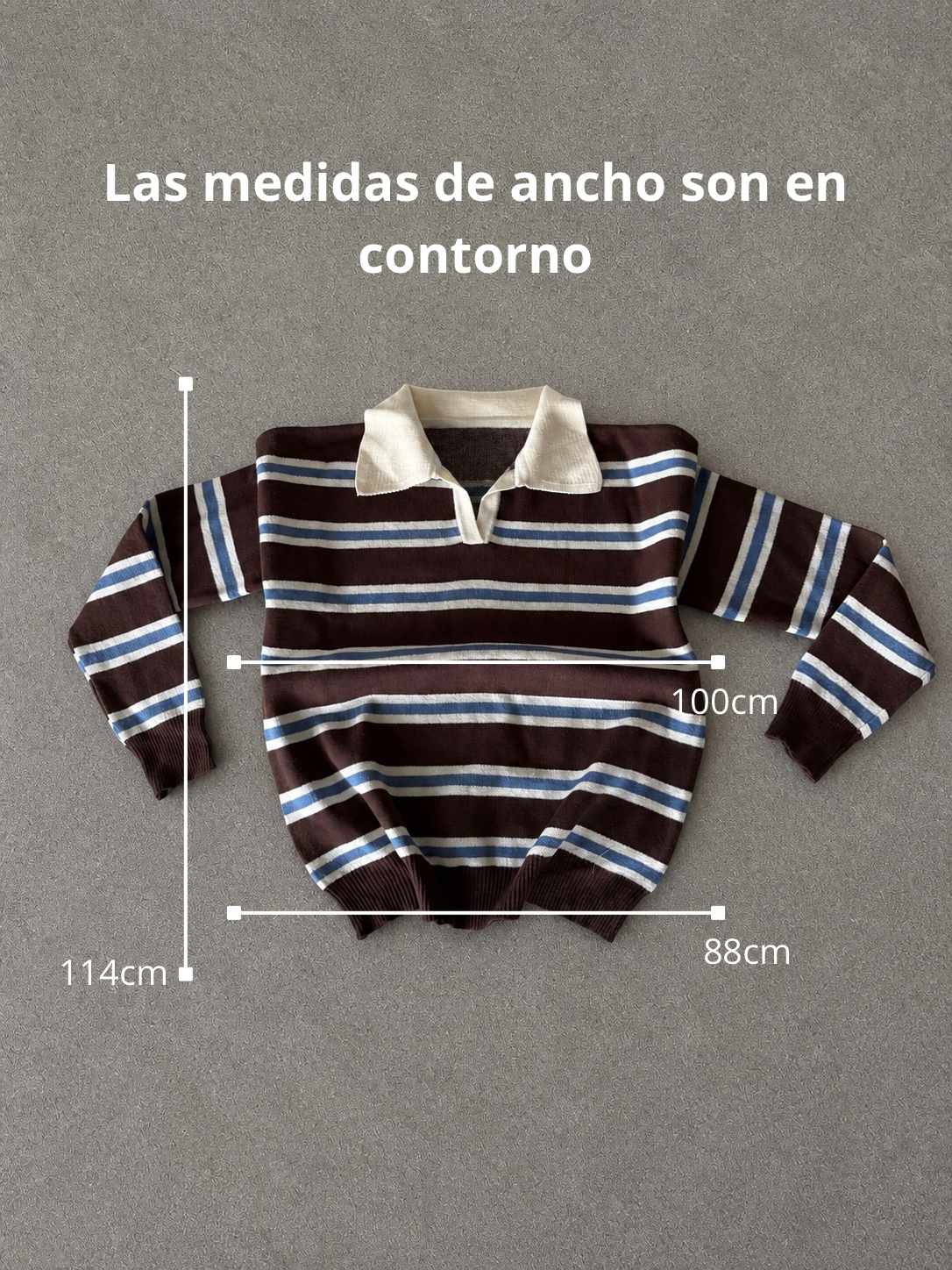 Sweater Polo Rayado Vintage
