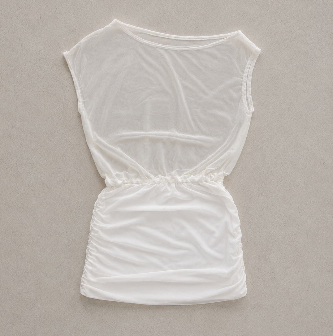 Vestido Mesh Olivia White