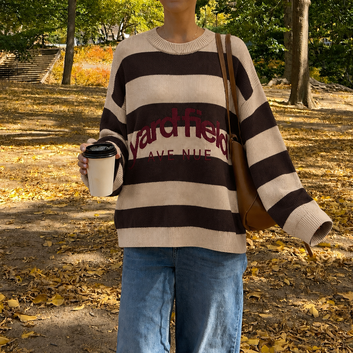 Sweater Tejido Over Chocolate